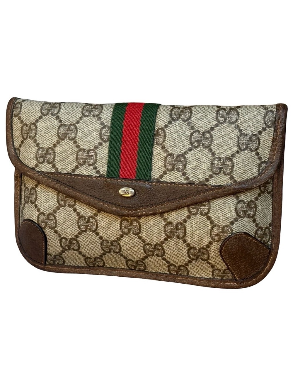 Authentic Vintage Gucci GG Supreme Web Clutch Bag | Accessory Collection